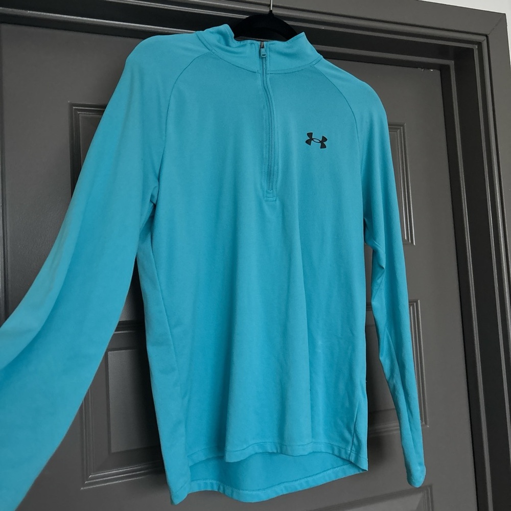 Under Armour Teal Quarter-Zip Top
